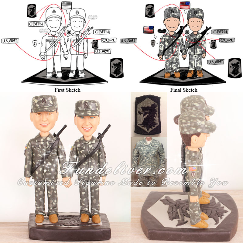 Military Cake Toppers